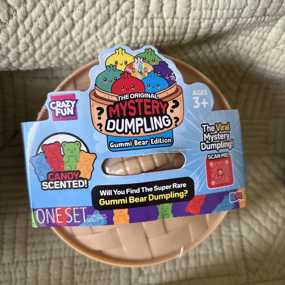 RMS Mystery Dumpling Squishy Lot of 7 Sealed Gummi Bear Angry Glitter